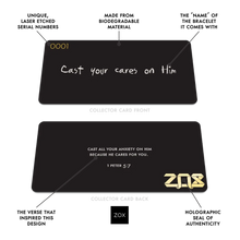 Load image into Gallery viewer, Interactive Bible Verse Bracelets - Cast Your Cares On Him
