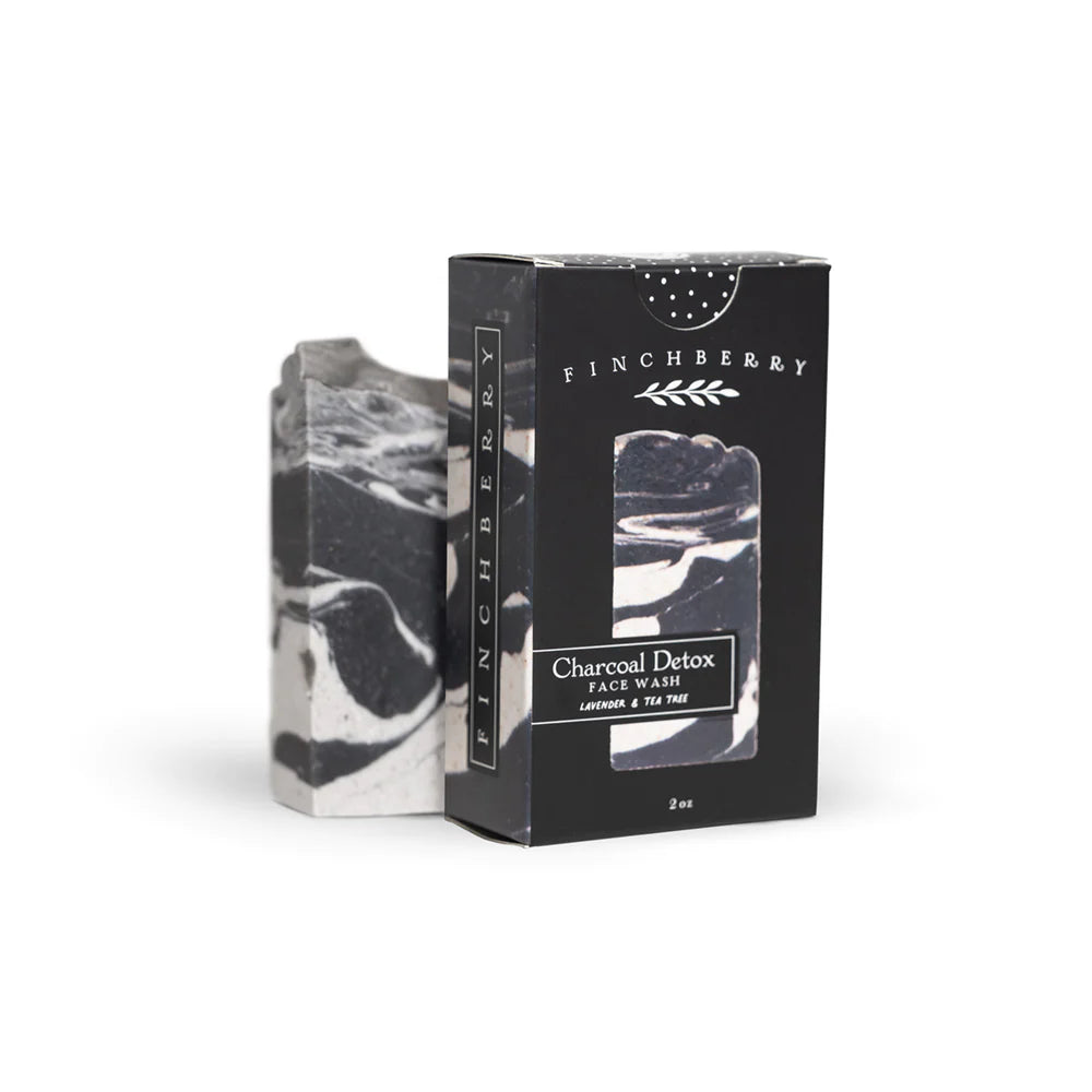 Finchberry Vegan Face Soap - Charcoal Tea Tree Detox