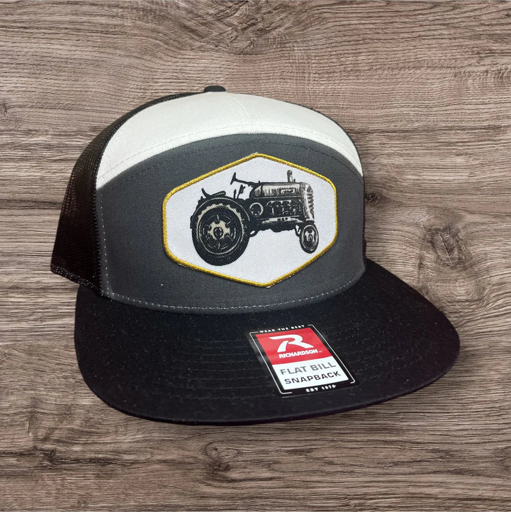 Bella Cotton Flat Bill Tractor Patch Hat
