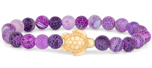 Fahlo Journey Sea Turtle Tracking Bracelet - Coral Reef Violet