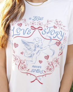 Grace & Lace Crew Neck Graphic Tee - True Love