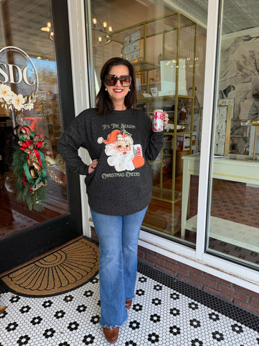 Diet Coke Santa Pullover - Black Cheetah *PREORDER*