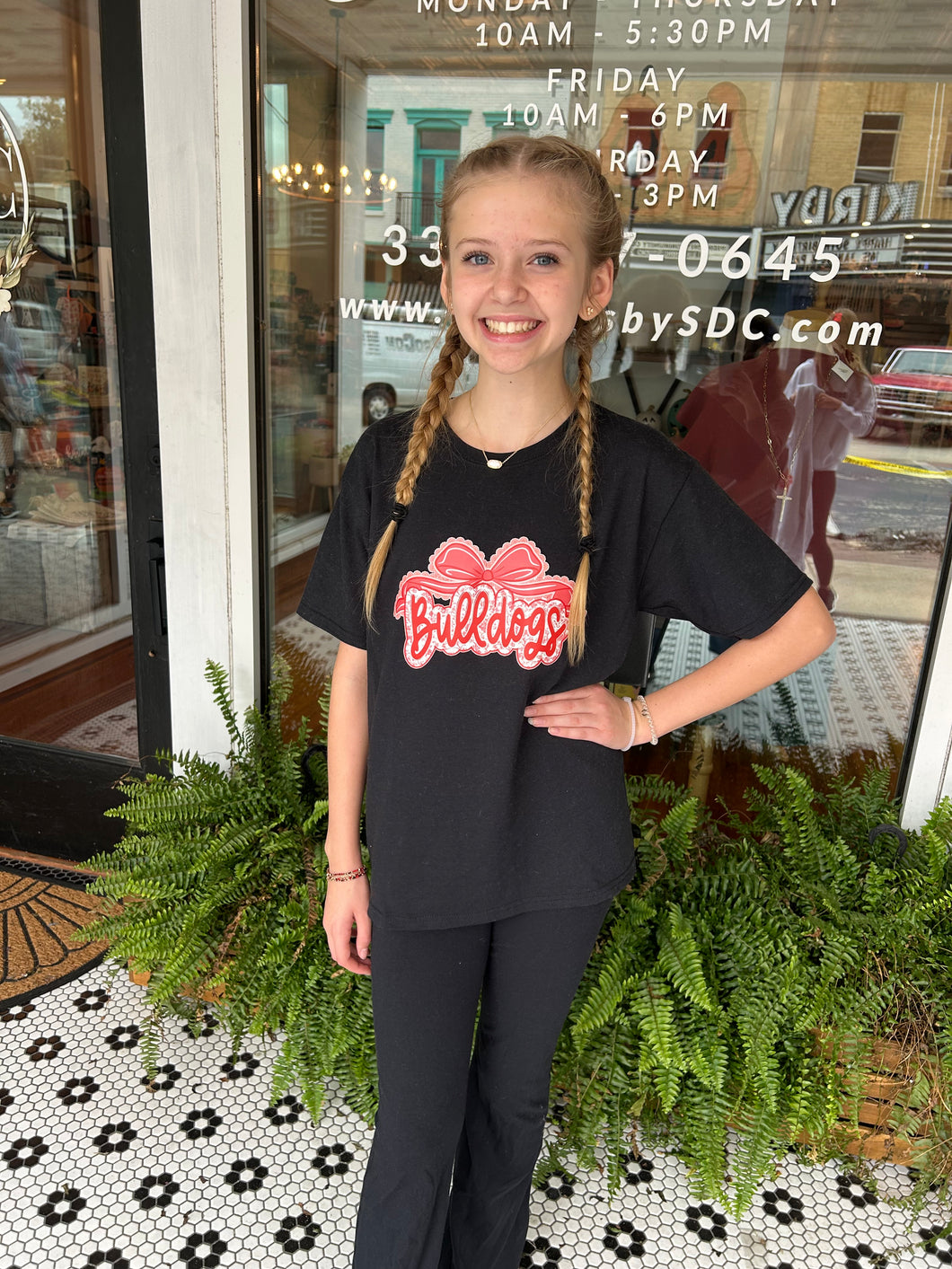 RCS Bulldogs Bow Tee- Short Sleeve T-Shirts & Hoodies