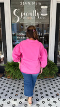 Load image into Gallery viewer, 3/4 Sleeves Button Down Top - Fuchsia