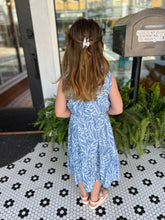 Load image into Gallery viewer, Blue Pleated Girl&#39;s Dress