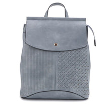 Load image into Gallery viewer, Stitched Convertible Backpack - Dusty Blue