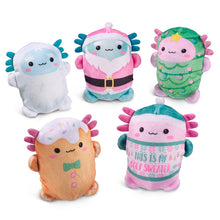 Load image into Gallery viewer, Bubble Stuffed Squishy Friends - A Very Axolotl Christmas