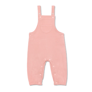Apple Park Waffle Overalls - Dusty Rose