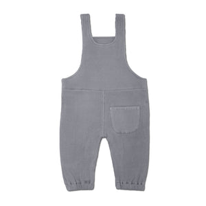Apple Park Waffle Overalls - Smoke