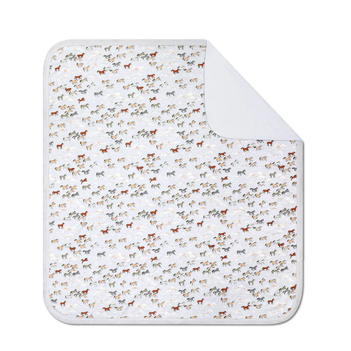 Apple Park Bamboo Baby Blanket - Wild Horses
