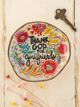 Load image into Gallery viewer, Natural Life Artsy Trinket Dish - Girlfriends