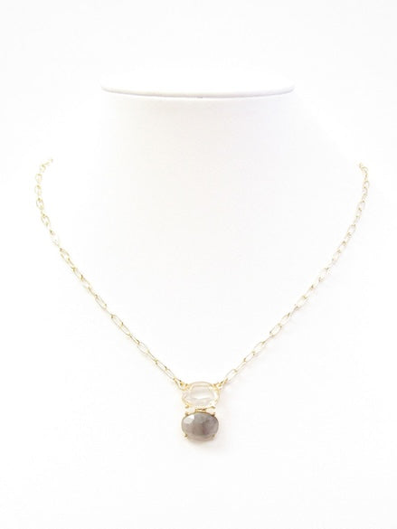 Meghan Browne Dulla Necklace - Clear