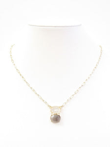 Meghan Browne Dulla Necklace - Lab Clear