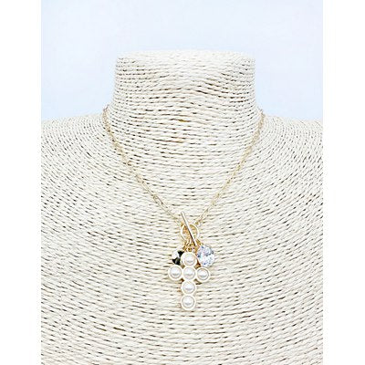 Meghan Browne Dyla Necklace - Pearl