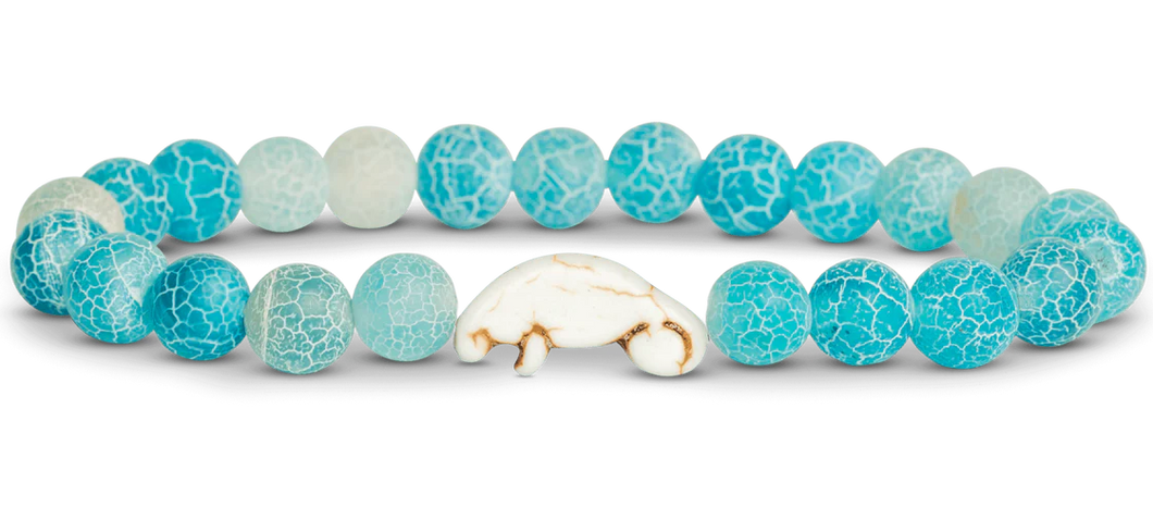 Fahlo Drift Manatee Tracking Bracelet - Aqua Blue