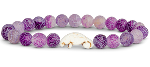 Fahlo Drift Manatee Tracking Bracelet - Coral Reef Violet