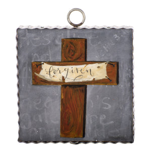 RTC Mini Gallery Charm - "Forgiven" Cross