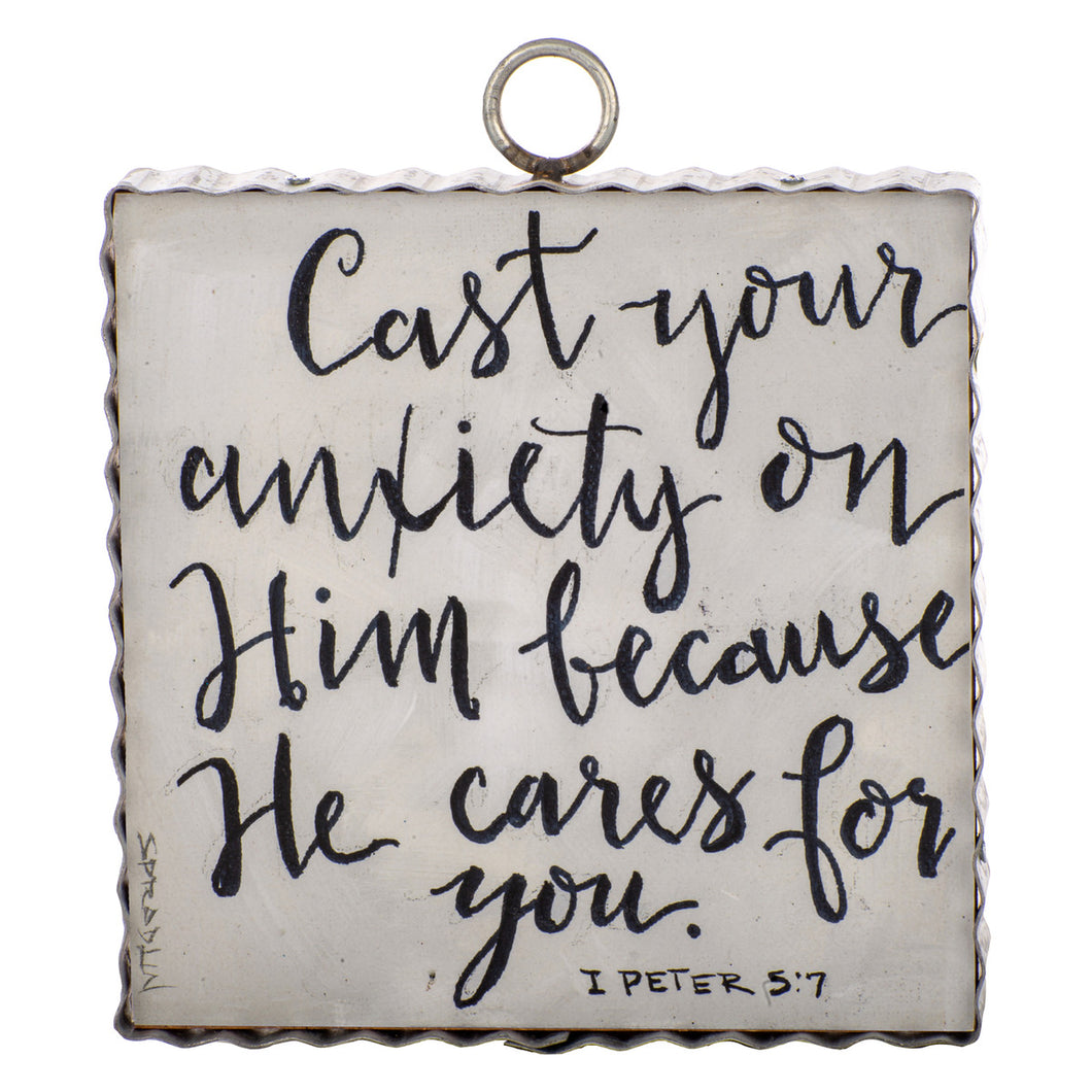 RTC Mini Gallery Charm - 1 Peter 5:7