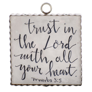 RTC Mini Gallery Charm - Proverbs 3:5