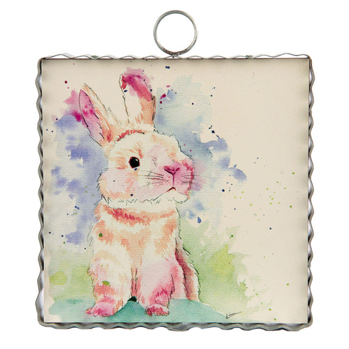 RTC Mini Gallery Charm - Watercolor Bunny