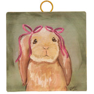 RTC Mini Gallery Charm - Pink Bow Lop Bunny