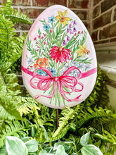 Load image into Gallery viewer, RTC Decorative Stake - Floral Easter Egg