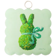 RTC Mini Gallery Charm - Scallop Green Boxwood Bunny