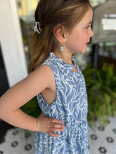 Load image into Gallery viewer, Blue Pleated Girl&#39;s Dress