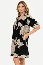 Load image into Gallery viewer, Melissa Vintage Floral Dress - Black
