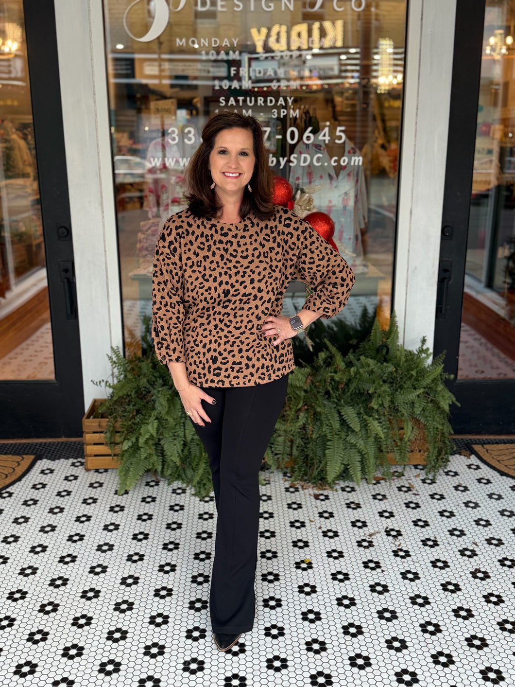 Luxe Leopard Top