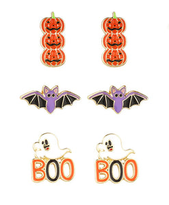 Epoxy Halloween Stud Earrings *Multiple Styles*