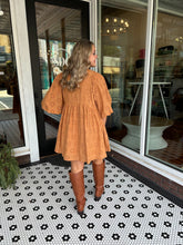 Load image into Gallery viewer, Sweet As Pie Eyelet Dress - Camel
