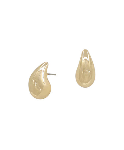 Small Gold Teardrop Stud Earrings