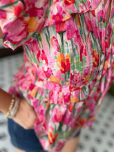 Load image into Gallery viewer, Kenley Floral Top - Pink