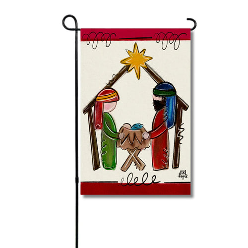 DK Designs Garden Flag - Unto Us A Child