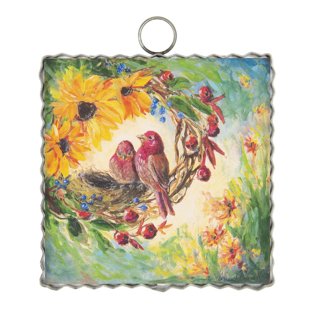 RTC Mini Gallery Charm - Fall Finches