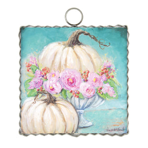 RTC Mini Gallery Charm - Pink Florals & Pumpkin
