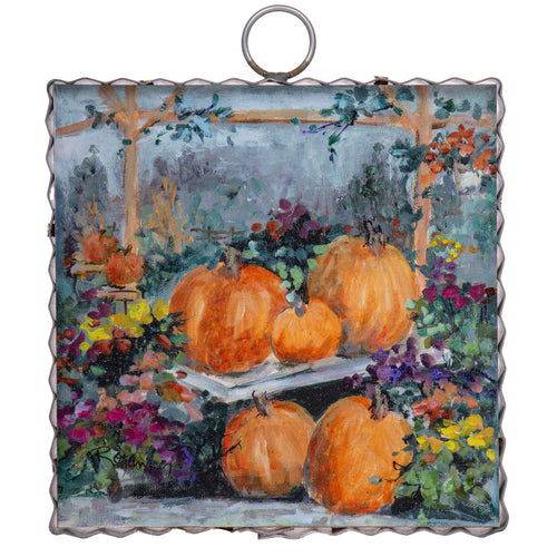 RTC Mini Gallery Charm - Pumpkin & Mums