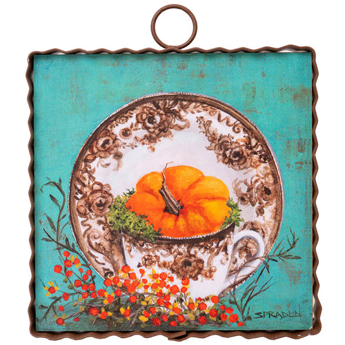 RTC Mini Gallery Charm - Brown Transferware