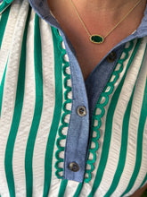 Load image into Gallery viewer, Emerald Stripes Dress