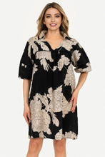 Load image into Gallery viewer, Melissa Vintage Floral Dress - Black