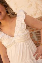 Load image into Gallery viewer, Ellyn Poplin Maxi Dress - White