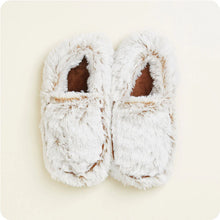 Load image into Gallery viewer, Marshmallow Brown Warmies Slippers