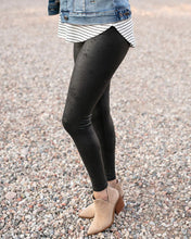 Load image into Gallery viewer, Grace &amp; Lace Faux Leather Leggings - Black