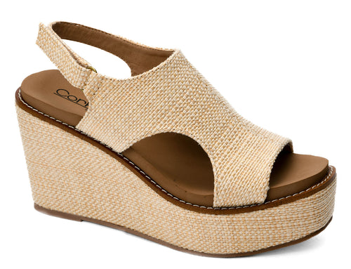 Corky's Freddie Wedge - Raffia