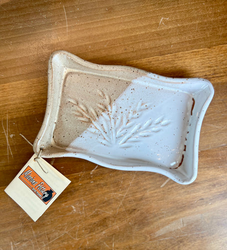 Missions Pottery Rectangle Pressed Soap Dish - Natural