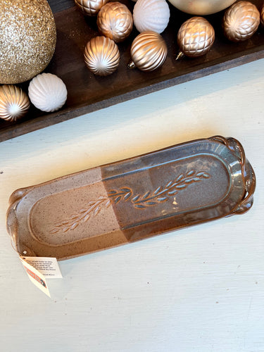 Missions Pottery Olive Tray - Beach