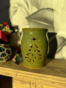 Missions Pottery Christmas Tree Pot - Celadon Green