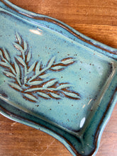 Load image into Gallery viewer, Missions Pottery Rectangle Pressed Soap Dish - Textured Turquoise