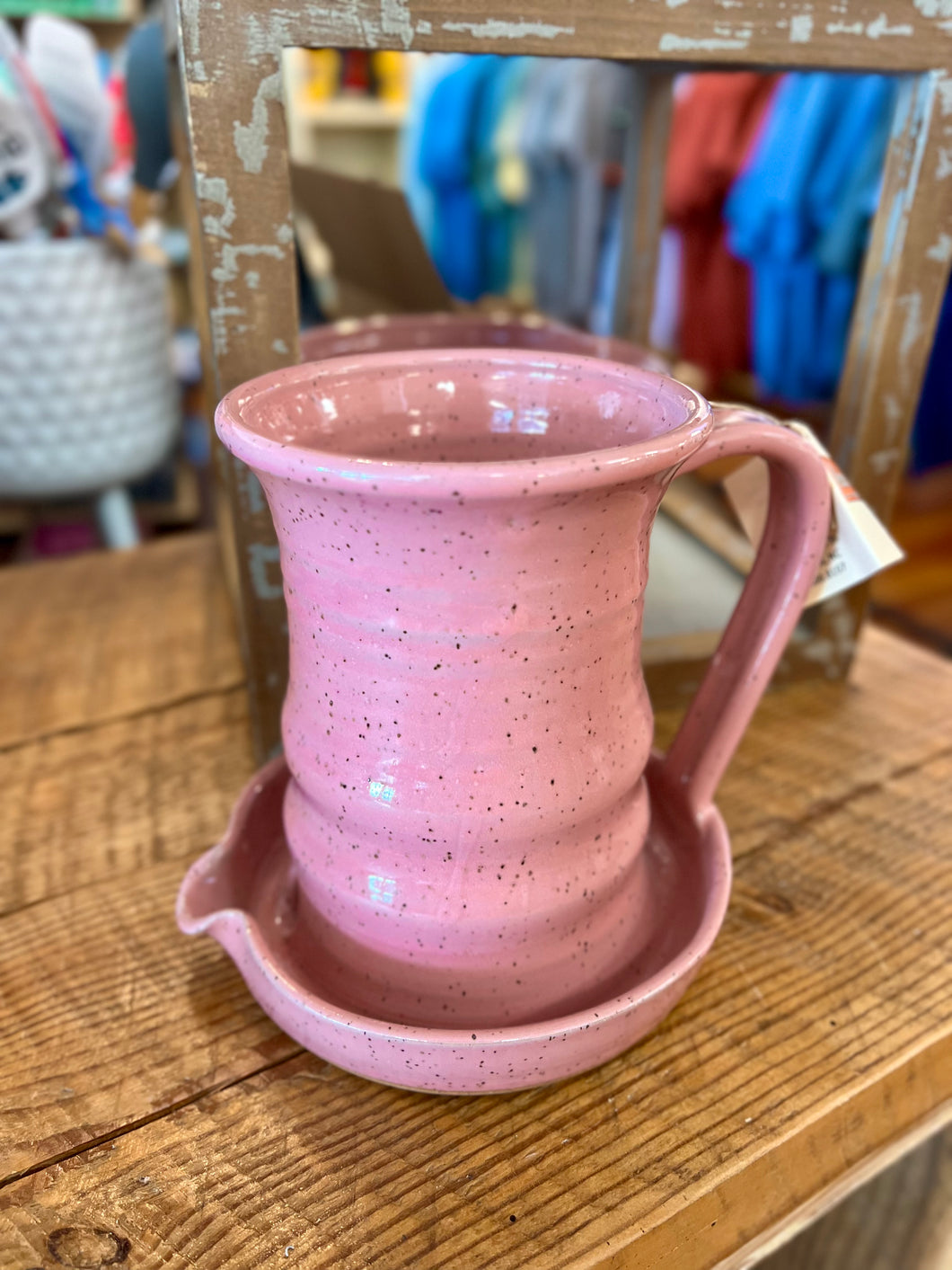 Missions Pottery Bacon Cooker - Pink